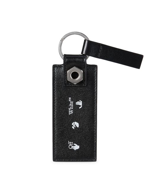 Off-White Leather Keychain
