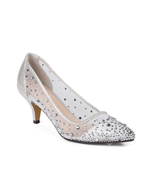 Lady Couture Silk Embellished Pumps 37 7