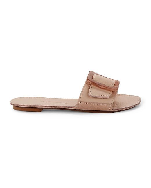 Definery Loop Leather Flat Sandals 35 5