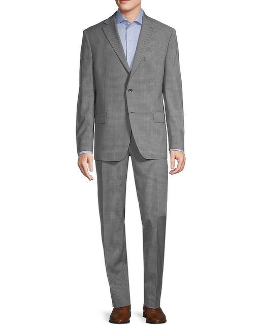 Tallia Check Wool-Blend Suit