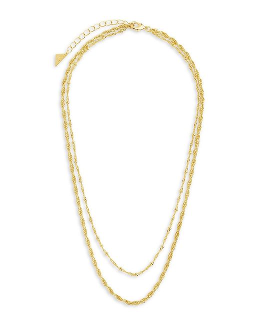 Sterling Forever 14K Goldplated Layered Necklace