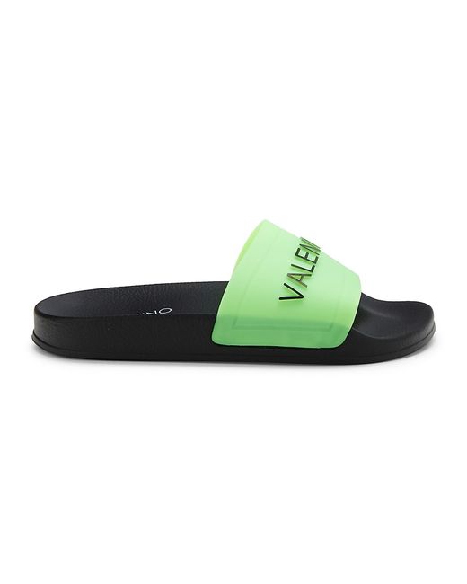 Valentino Bags by Mario Valentino Giano Logo Slides Sandals