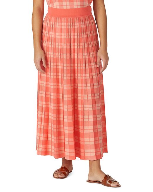 Kate Spade New York Pleated Checked Skirt