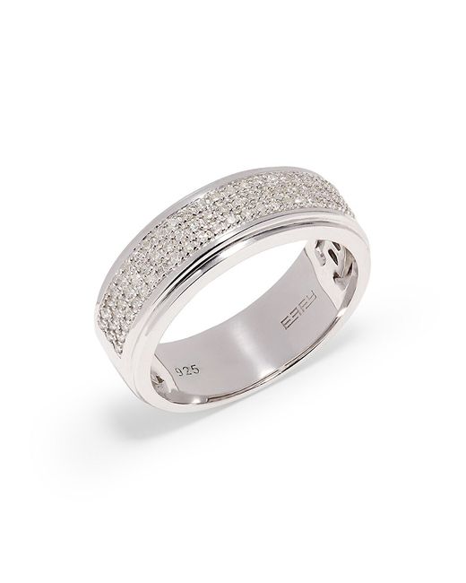 Effy Sterling 0.34 TCW Diamond Embellished Ring