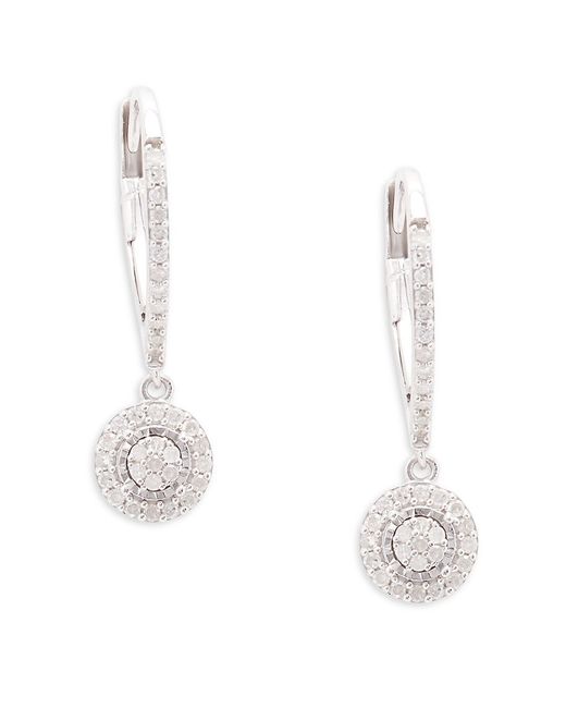 Effy ENY Sterling 0.23 TCW Diamond Drop Earrings
