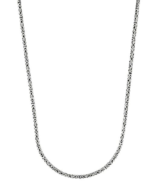 Eli Pebble Byzantine Sterling Chain Necklace