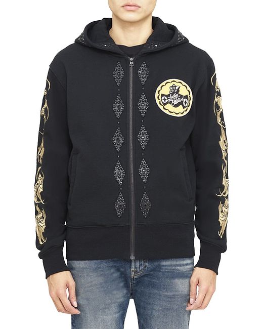 Cult Of Individuality Embroidered Zip Hoodie