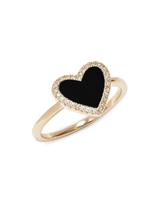 Effy 14K Gold Diamond Heart Ring