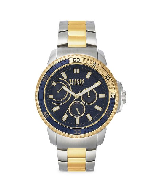 Versus Aberdeen Ext. 45MM Stainless Steel Two-Tone Chronograph Bracelet Watch