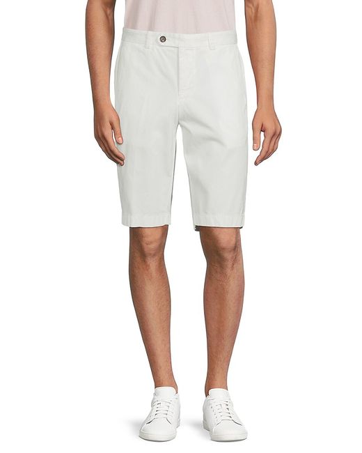 Brooks Brothers Solid Flat-Front Shorts