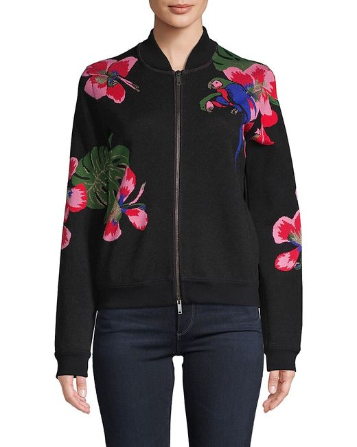 Valentino Botanical Full-Zip Jacket