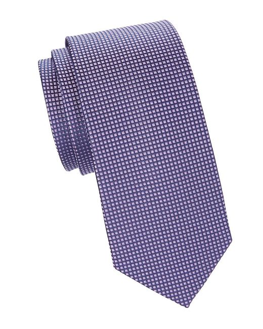 Saks Fifth Avenue Micro Square Silk Tie