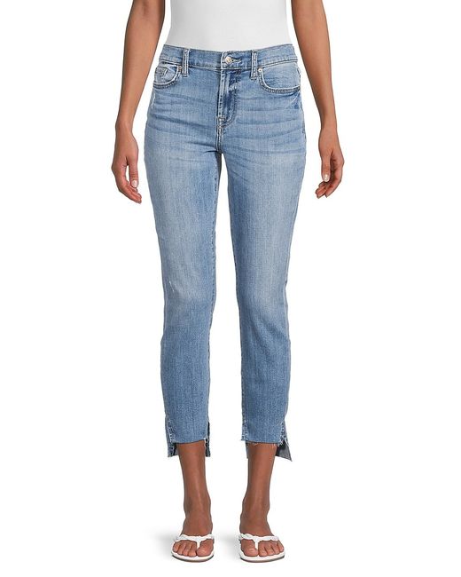 7 For All Mankind Light Wash Ankle Jeans 26 2-4