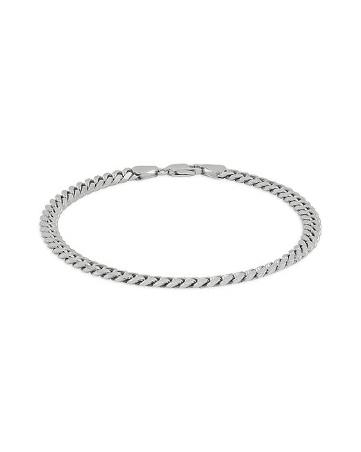 Saks Fifth Avenue Made in Italy Sterling Cuban Chain Bracelet