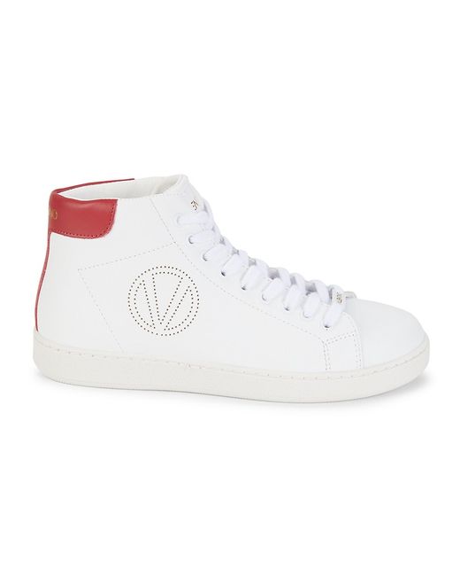 Valentino Bags by Mario Valentino Eagle Leather High Top Sneakers