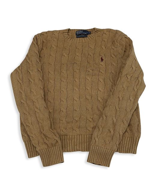 Ralph Lauren Cable Knit Sweater In Cotton