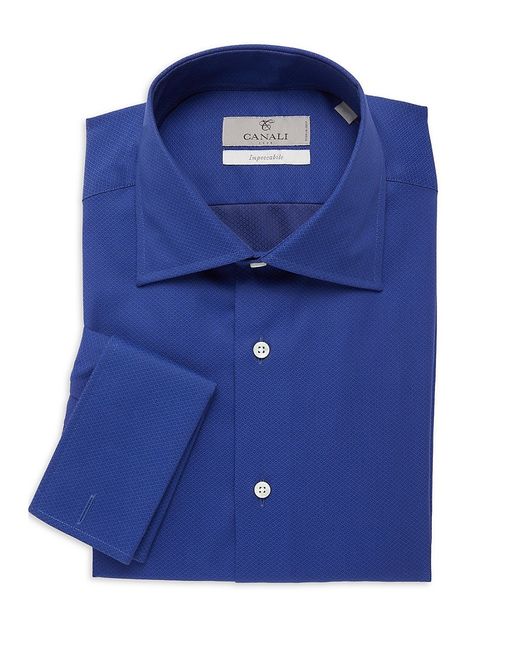 Canali Modern Fit Dress Shirt 44 17.5