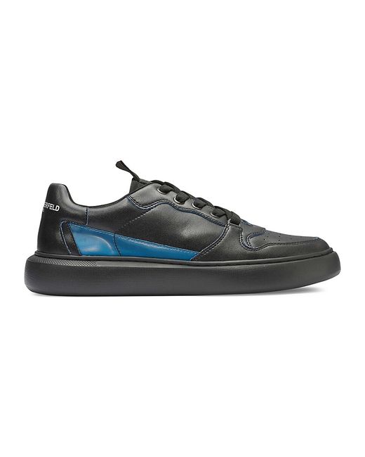 Karl Lagerfeld Two Tone Leather Sneakers