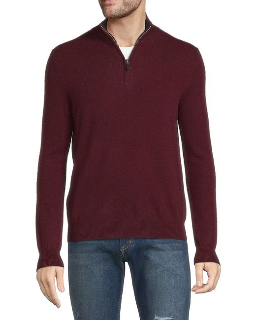 Saks Fifth Avenue Cashmere Zip-Up Pullover