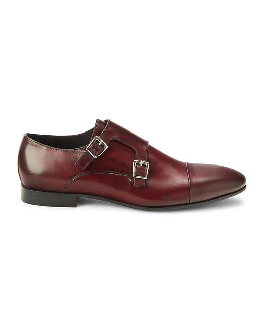 Saks Fifth Avenue Made in Italy Leather Double Monk Strap Shoes