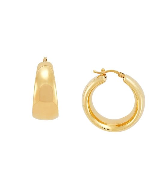 Saks Fifth Avenue 14K Goldplated Sterling Chunky Huggie Earrings