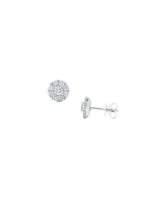 Saks Fifth Avenue 18K 1.4 TCW Diamond Round Stud Earrings