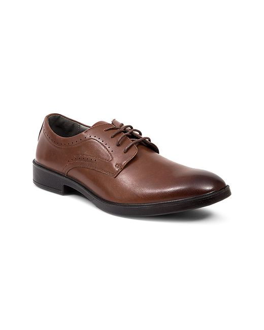 Deer Stags Perforated Faux Leather Derbys