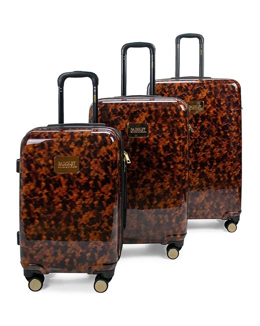 Badgley Mischka 3-Piece Printed Hardside Luggage Set