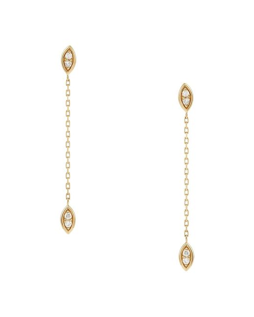 Saks Fifth Avenue 14K 0.10 TCW Diamond Drop Earrings