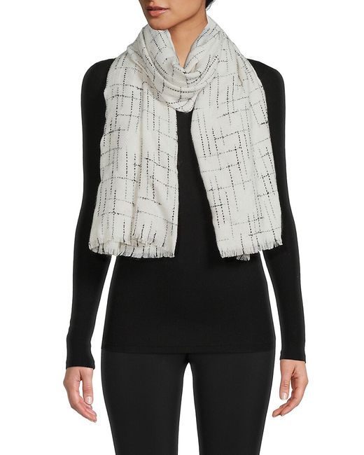 Vince Camuto Checked Scarf