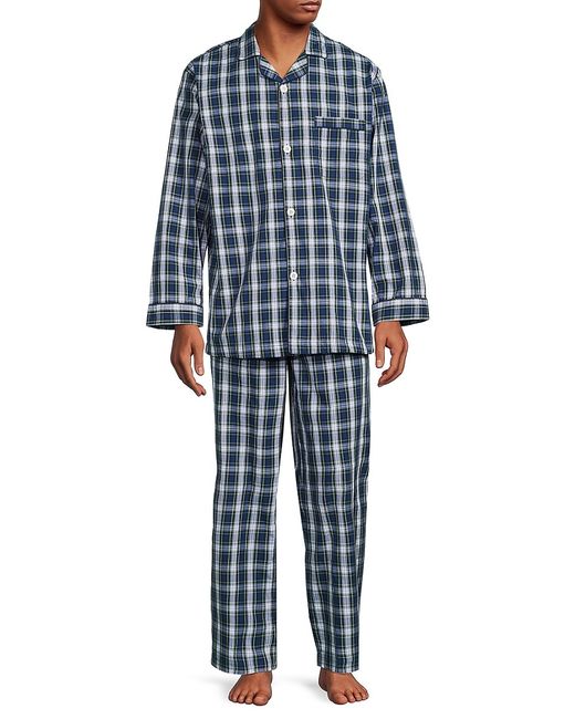 Brooks Brothers 2-Piece Checked Pajama Set