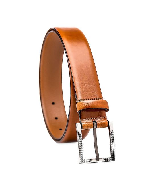 Made in Italy Burnished Leather Belt