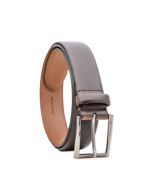 Made in Italy Burnished Leather Dress Belt