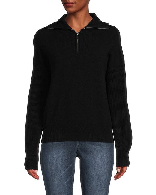 Amicale Quarter Zip Cashmere Sweater