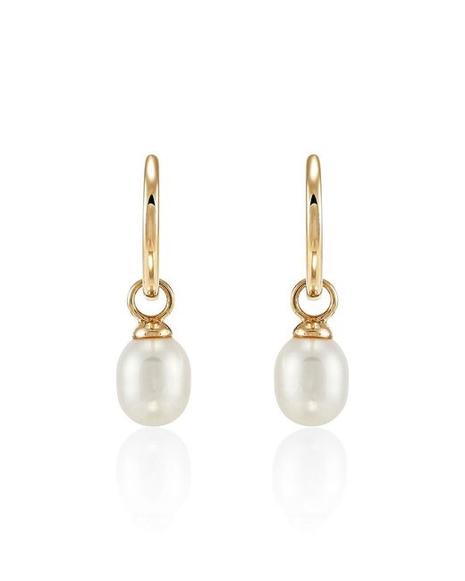 Saks Fifth Avenue 14K 6-8MM Oval Cultured Freshwater Pearl Earrings