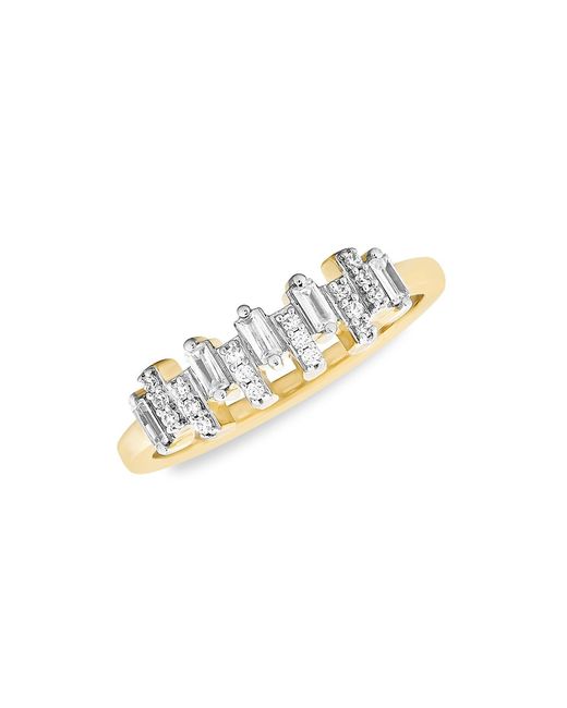 Verifine Adira 18K Goldplated Sterling 0.2 TCW Diamond Ring