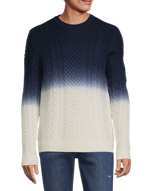 Amicale Fisherman Cable Knit Cashmere Blend Sweater