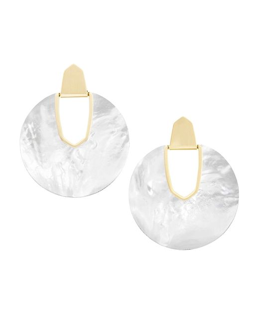 Kendra Scott Diane 14K Goldplated Mother-Of-Pearl Drop Earrings