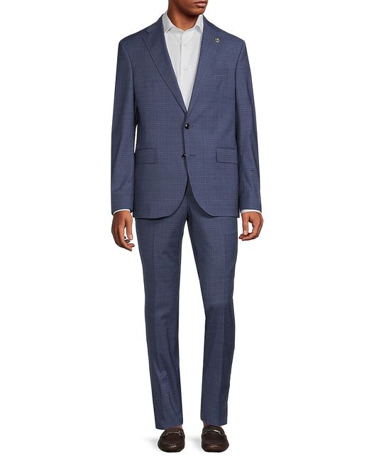 Ted Baker Roger Checked Wool Suit
