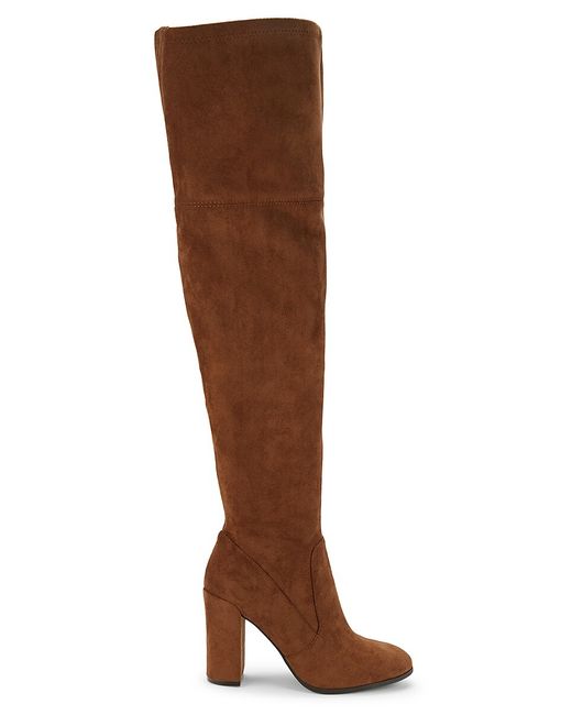 Kenneth Cole Justin Block Heel Suede Over The Knee Boots