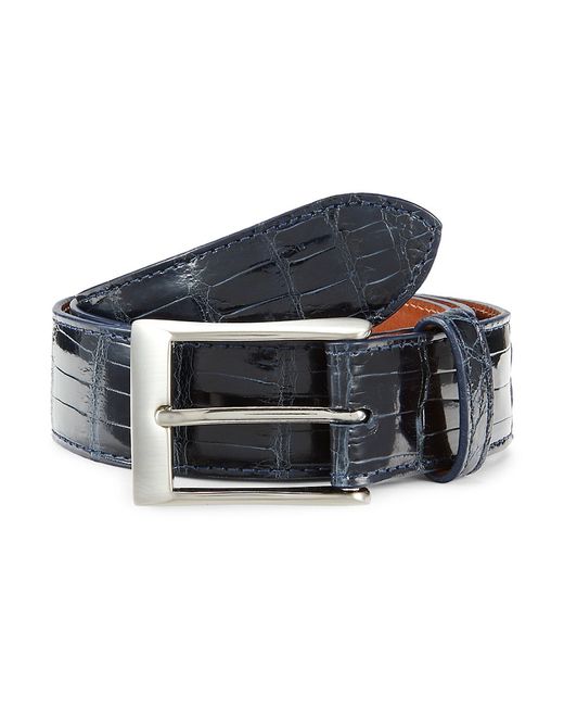 Saks Fifth Avenue Genuine Alligator Leather Lined Belt