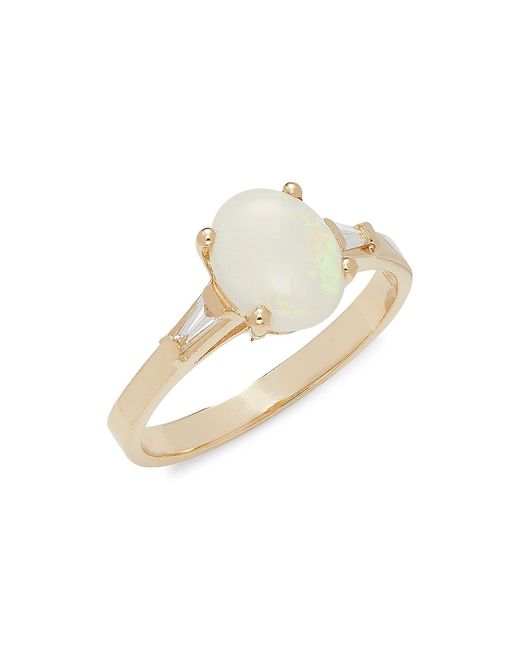 Effy 14K Diamond Opal Ring