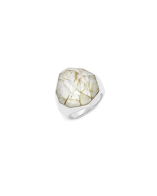 Michael Aram Mother-Of-Pearl and Sterling Ring
