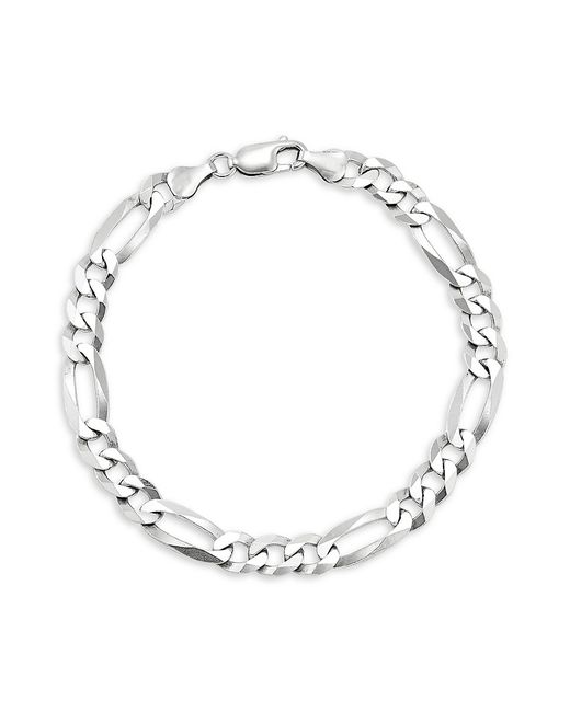 Saks Fifth Avenue Made in Italy Sterling Figaro Chain Bracelet