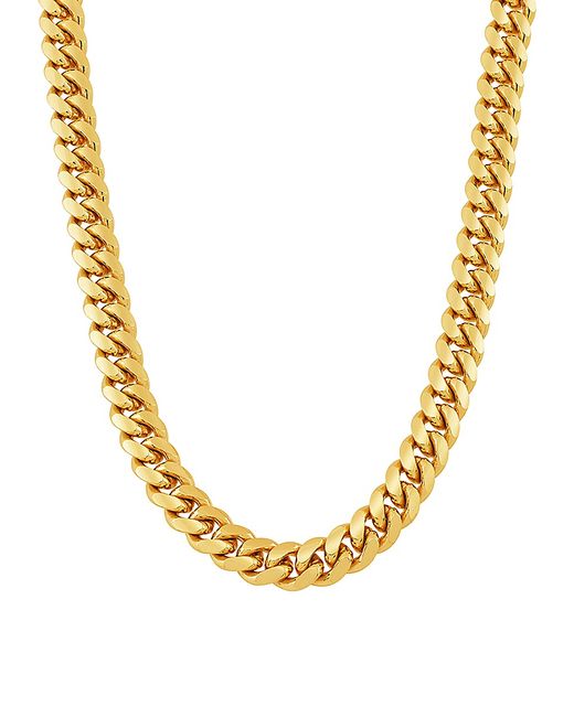 Saks Fifth Avenue Made in Italy 14K Goldplated Cuban Chain Necklace