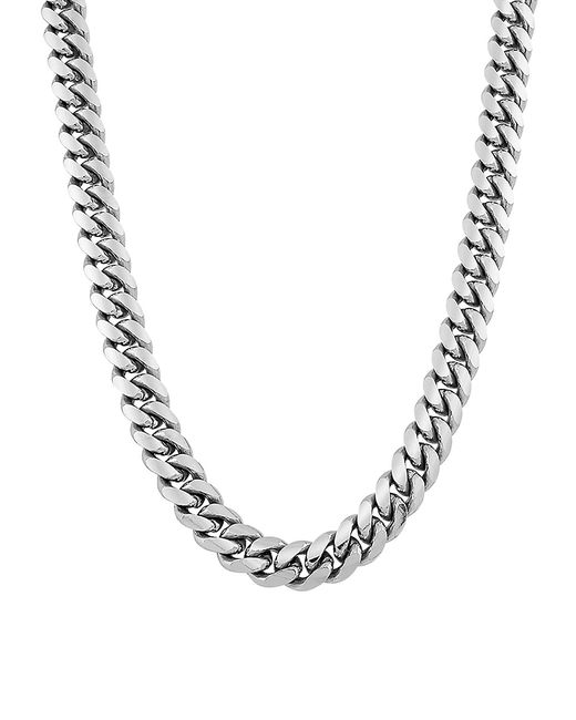Saks Fifth Avenue Made in Italy Sterling Cuban Chain Necklace/26