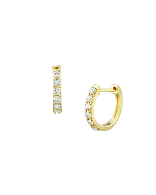 Saks Fifth Avenue 14K 0.25 TCW Diamond Huggie Earrings