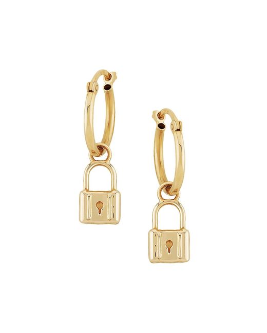 Saks Fifth Avenue 14K Lock Drop Earrings
