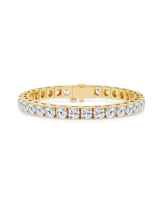 Saks Fifth Avenue Build Your Own Collection 14K Gold Lab Grown Diamond Four Prong Tennis Bracelet 6.5