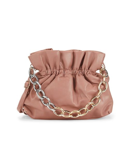 Collection XIIX Chain Leather Bucket Bag